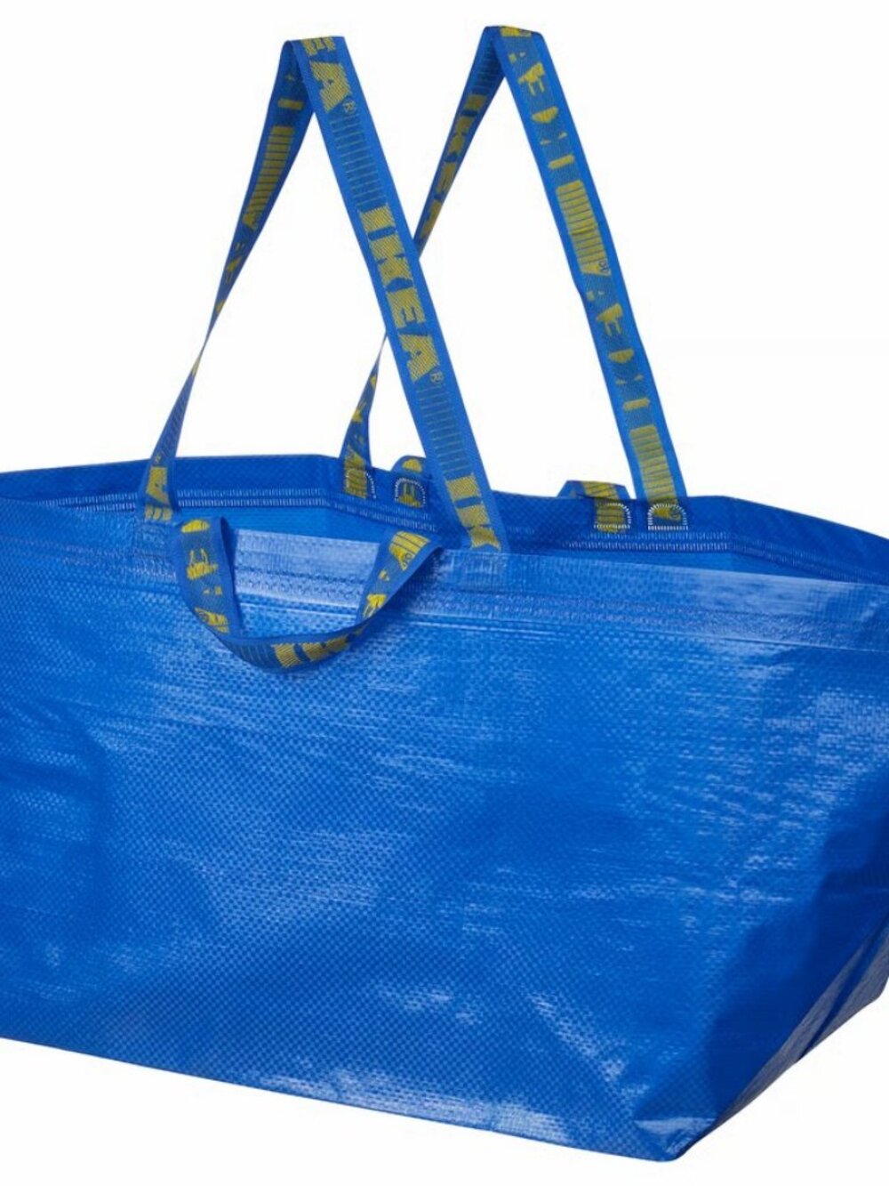 New Ikea Frakta Lg Blue Shopping Bag 21.75" x 14.5" x 13.75"/19 gallon, Sev Av'l